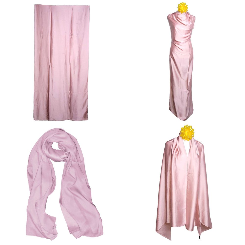 NWT Long Soft Satin Silk Scarf 33"x73" Rectangle Shawl Wrap 65061